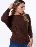 Sweater Llano Café Mujer – Prenda cálida con estilo sencillo