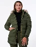 Chaqueta con Capucha Verde Oliva Mujer – Abrigo casual con estilo actual