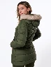 Chaqueta con Capucha Verde Oliva Mujer – Abrigo casual con estilo actual