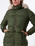Chaqueta con Capucha Verde Oliva Mujer – Abrigo casual con estilo actual