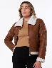 Chaqueta Borrego Café Mujer – Abrigo cálido estilo chic