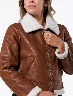 Chaqueta Borrego Café Mujer – Abrigo cálido estilo chic