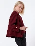Blazer Llano Vino Mujer – Elegancia moderna y sofisticada