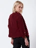 Blazer Llano Vino Mujer – Elegancia moderna y sofisticada