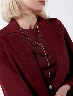 Blazer Llano Vino Mujer – Elegancia moderna y sofisticada