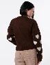 Sweater Corazones Chocolate Mujer – Dulce diseño para días frescos