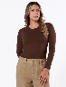 Buzo Llano Café Mujer – Comodidad casual diaria