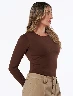 Buzo Llano Café Mujer – Comodidad casual diaria