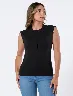 Camiseta con Brillos Negra Mujer – Brilla con un look moderno