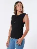 Camiseta con Brillos Negra Mujer – Brilla con un look moderno