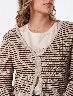 Cardigan Líneas Manteca Mujer – Estilo suave y elegante casual
