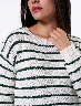 Sweater con Rayas Crudo Mujer – Rayas modernas para looks femeninos