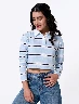 Buzo a Rayas Celeste Mujer – Rayas frescas para un look moderno