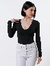 Buzo Body Llano Negro Mujer – Estilo básico con ajuste cómodo y elegante