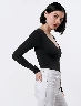 Buzo Body Llano Negro Mujer – Estilo básico con ajuste cómodo y elegante