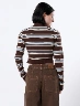 Buzo a Rayas Chocolate Mujer – Comodidad casual con estilo