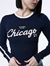Buzo Chicago Azul Mujer – Diseño urbano para un look cómodo