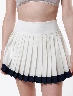Falda Short Plizada Blanco Mujer – Diseño femenino y versátil