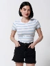 Top a Rayas Celeste Mujer – Look fresco y juvenil