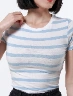 Top a Rayas Celeste Mujer – Look fresco y juvenil