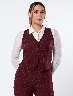 Chaleco a Rayas Vino Mujer – Capa ligera para looks modernos