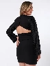 Blusa Escote en V Negro Mujer – Diseño versátil con toque femenino
