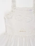 Vestido Lazo Crudo Niña – Diseño delicado con detalle encantador
