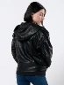 Chaqueta Oversize Cuerina Negra Mujer – Tendencia moderna y urbana