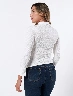 Blusa con Textura Blanco Mujer – Elegancia sutil para cualquier look