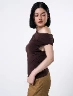 Blusa Drapeada Chocolate Mujer – Elegancia fluida para looks sofisticados