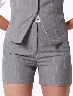 Short Casual a Rayas Gris Mujer – Estilo fresco con patrón sutil