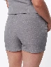 Short Casual a Rayas Gris Mujer – Estilo fresco con patrón sutil