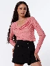 Buzo Cuello Bandeja Palo Rosa Mujer – Estilo moderno y femenino