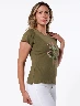 Camiseta Flores Verde Mujer – Estilo fresco con toque floral