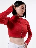 Buzo con Cierre Unicolor Mujer – Diseño cómodo para un look casual moderno