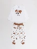Pijama Buzo Perritos Abrigado Blanco Niño Bebé – Calidez ideal para dormir