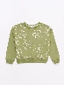 Buzo Floreado Verde Niña – Estilo floral cómodo y encantador