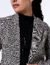Blazer a Cuadros Gris Mujer – Elegancia moderna con un toque clásico