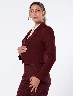 Blazer Crop Vino Mujer – Estilo moderno para outfits elegantes