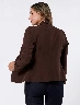Blazer Llano Chocolate Mujer – Elegancia casual para cualquier momento