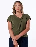 Top con Aplique Verde Mujer – Detalle moderno para outfit fresco