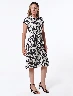 Vestido Estampado Negro Mujer – Elegancia casual con diseño llamativo
