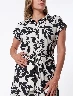 Vestido Estampado Negro Mujer – Elegancia casual con diseño llamativo