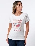 Camiseta Estampada Blanco Mujer – Estilo fresco con toque auténtico