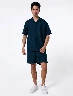 Set Camisa Llana + Bermuda Azul Hombre – Conjunto fresco para ocasiones casuales