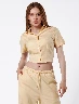 Blusa Corta Amarilla Mujer – Toque fresco para outfits modernos