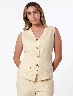 Chaleco Botones Amarillo Mujer – Look vibrante moderno llamativo