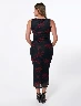Vestido Print Flores Negro Mujer – Diseño floral con toque elegante