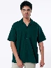 Camisa Llana Verde Oscuro Hombre – Estilo sobrio y versátil diario