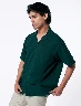Camisa Llana Verde Oscuro Hombre – Estilo sobrio y versátil diario